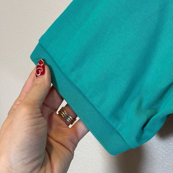 Vintage Polo Ralph Lauren Custom Fit Teal with Yellow Horse Men's Large - Picture 2 of 9